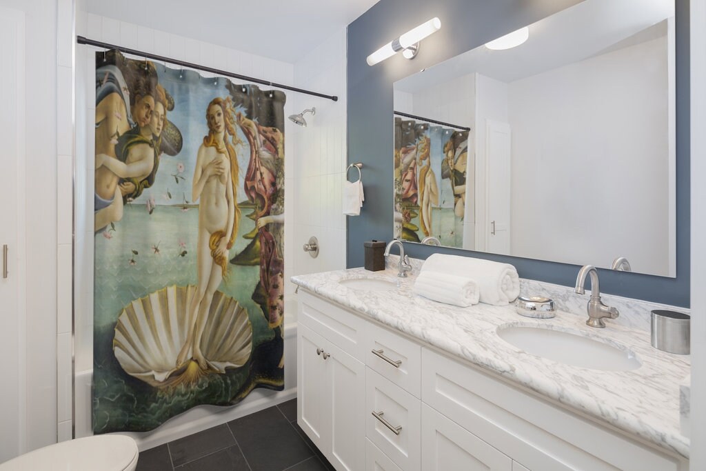 Venus Shower Curtain, Renaissance Decor, Art Shower Curtain, Mythology Decor, Sandro Botticelli, Boho Shower Curtain, Venus Painting
