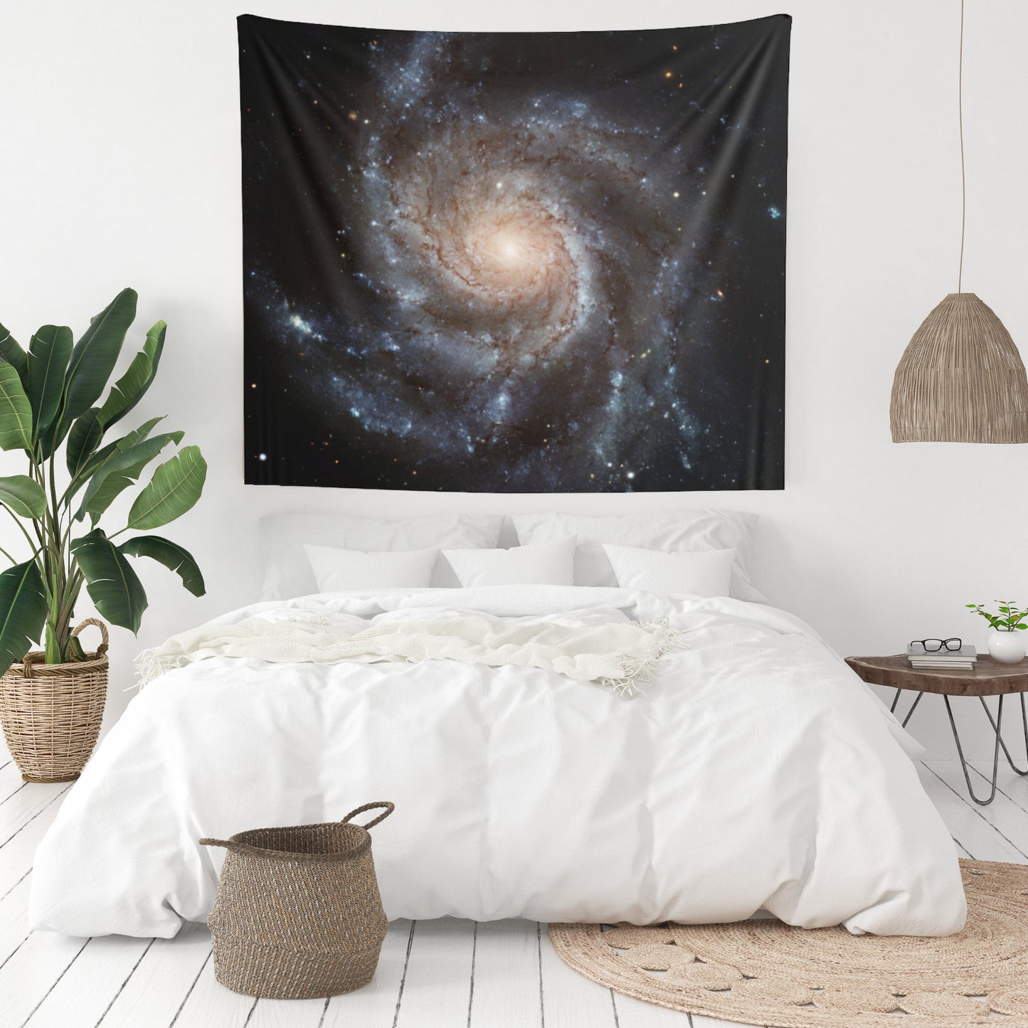 Galaxy Space Photography Astronomy Black NASA Wall Tapestry