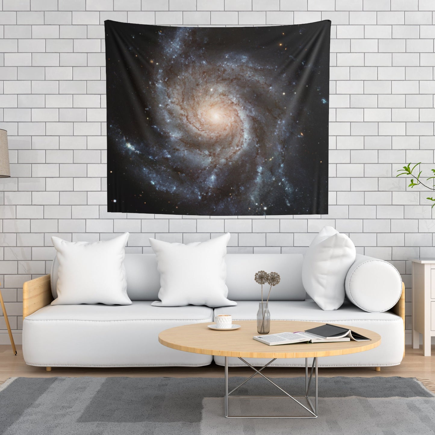 Galaxy Space Photography Astronomy Black NASA Wall Tapestry