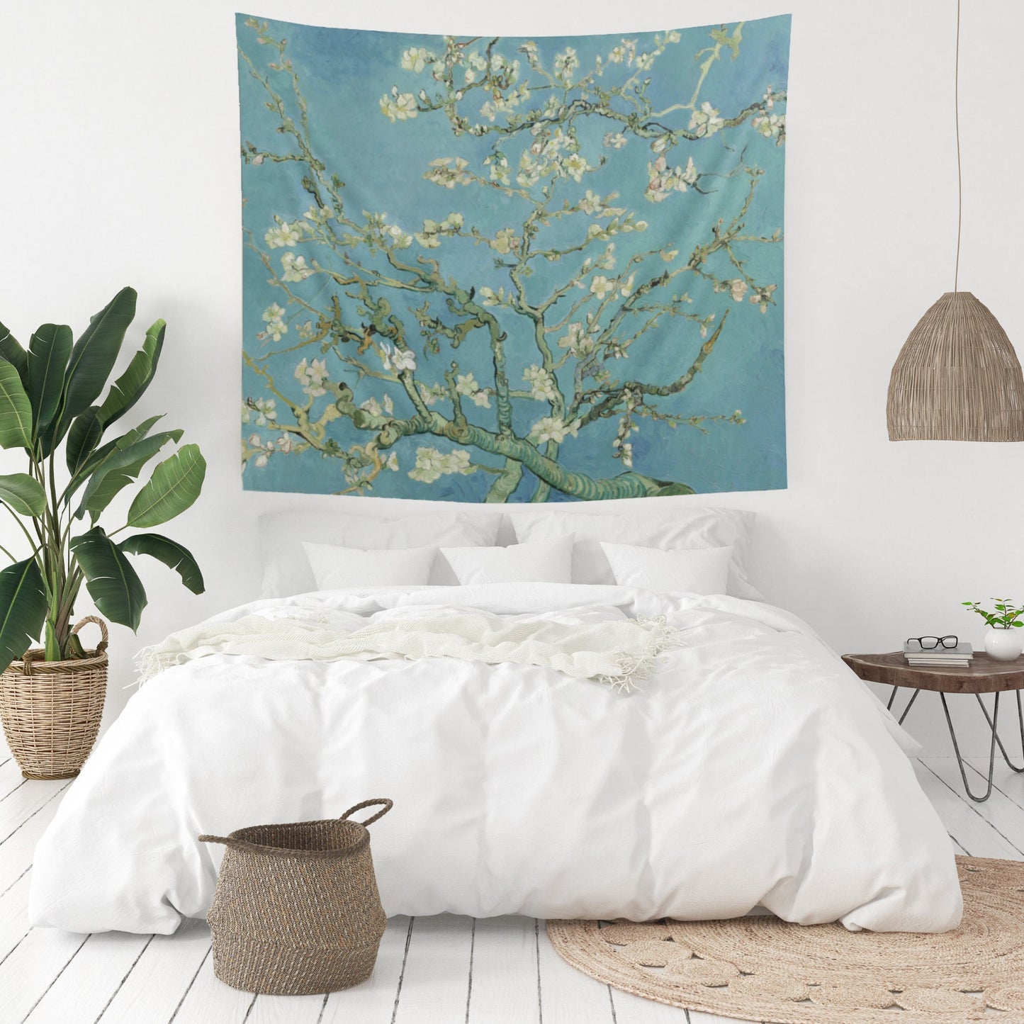 Vincent Van Gogh Floral Painting Almond Blossom Wall Tapestry
