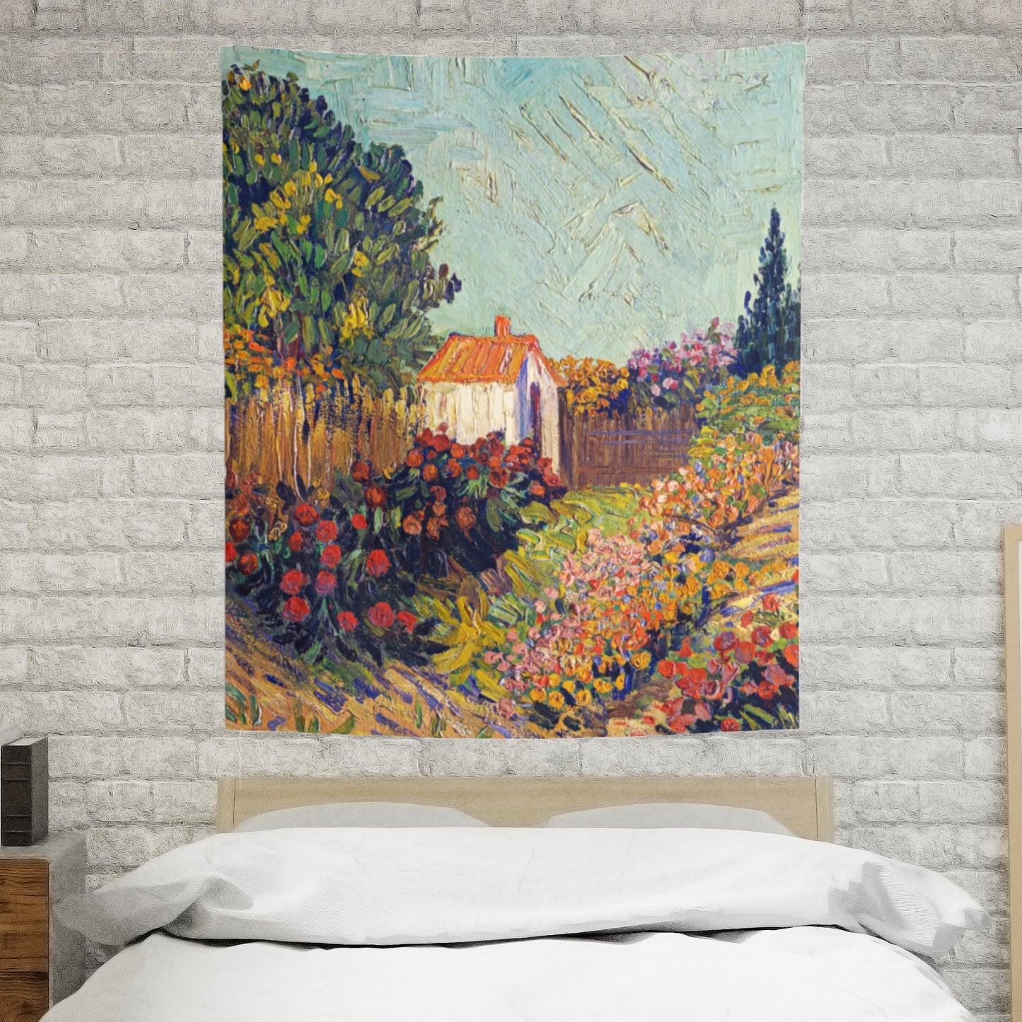 Vincent Van Gogh House Painting Wall Tapestry