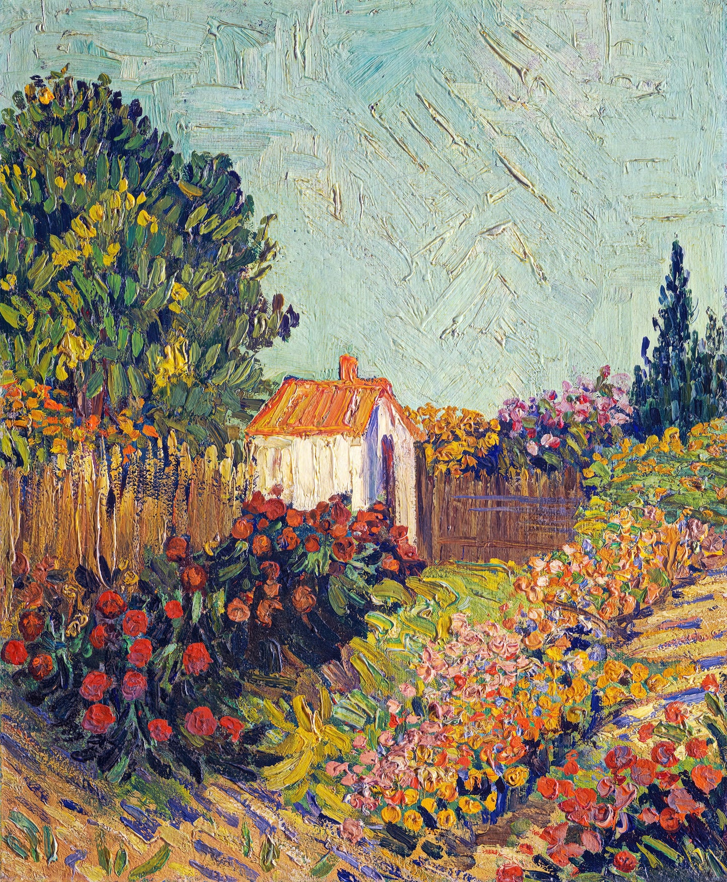 Vincent Van Gogh House Painting Wall Tapestry