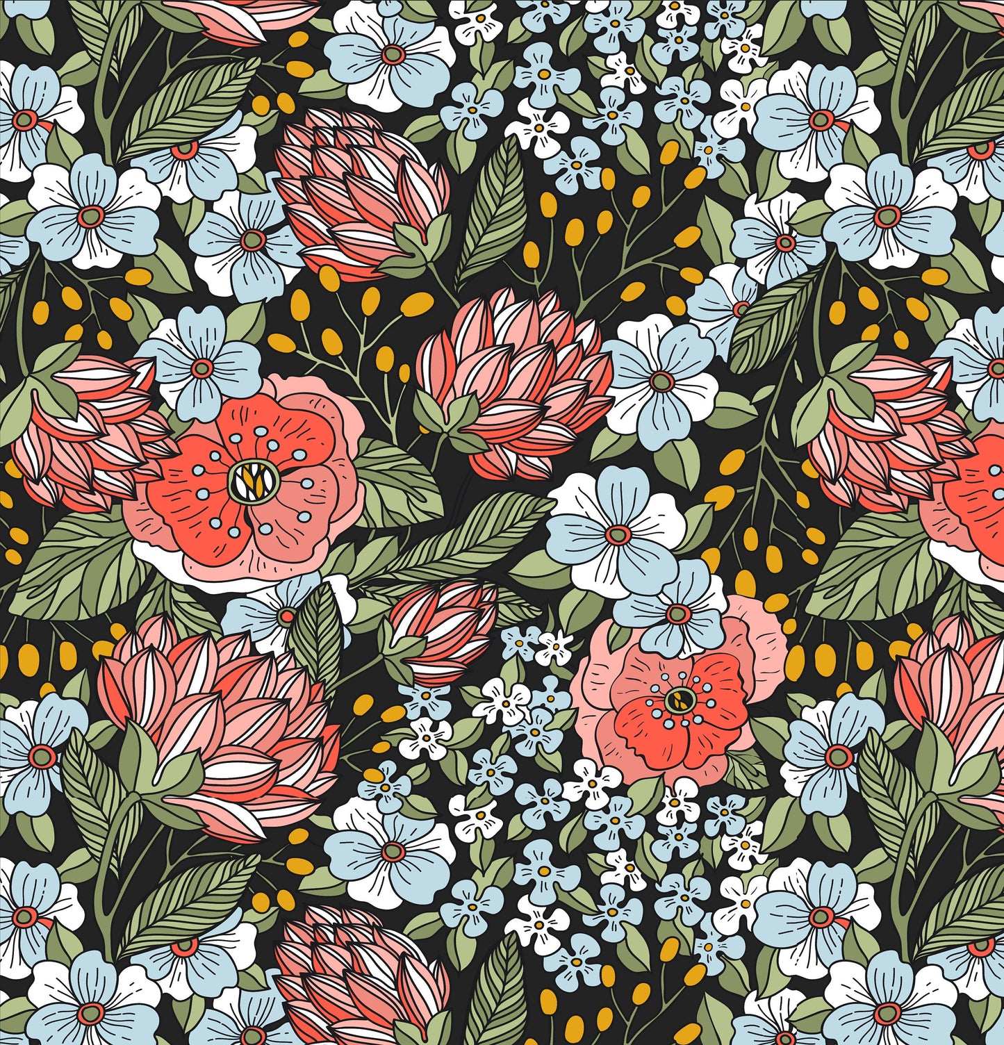 Black Shower Curtain, Flower Shower Curtain, Floral Bathroom, Boho Shower Curtain, Boho Bathroom, Nature Bathroom, Black Bathroom Decor