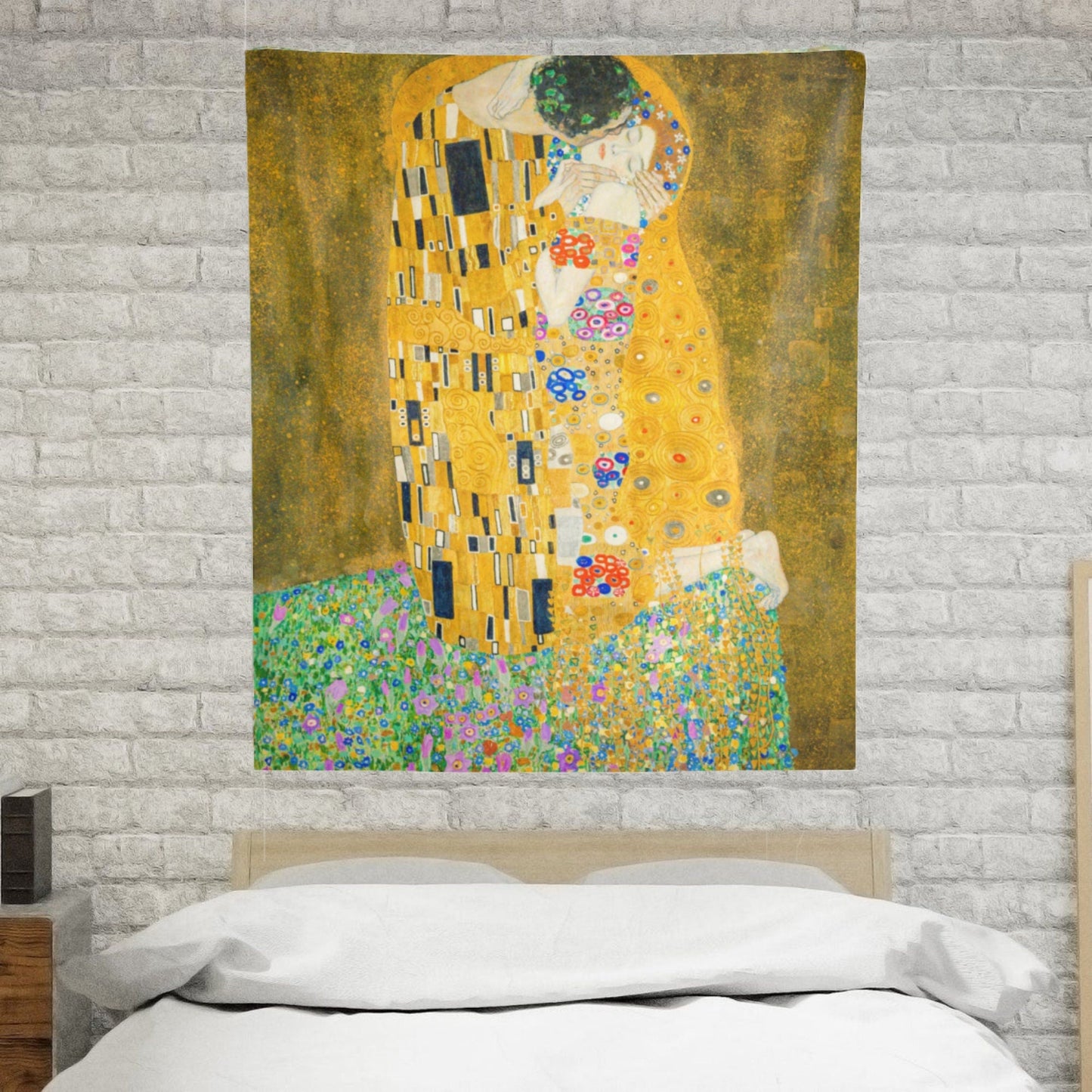 The Kiss Gustav Klimt Wall Tapestry