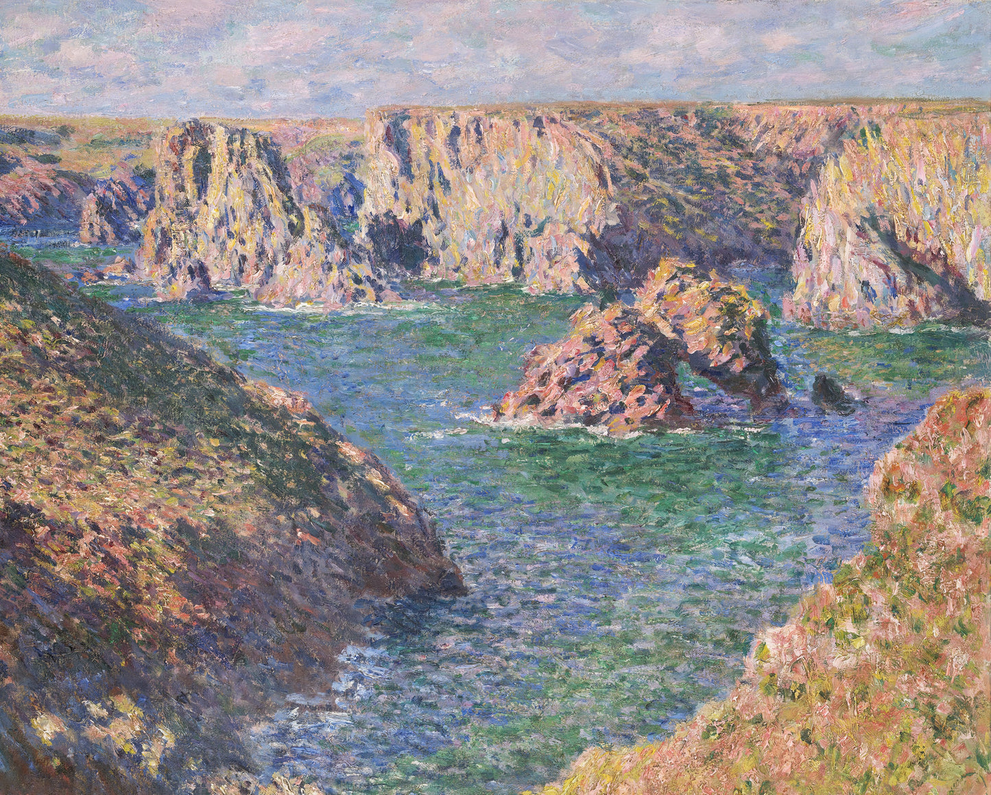 Claude Monet Ocean Painting Wall Tapestry