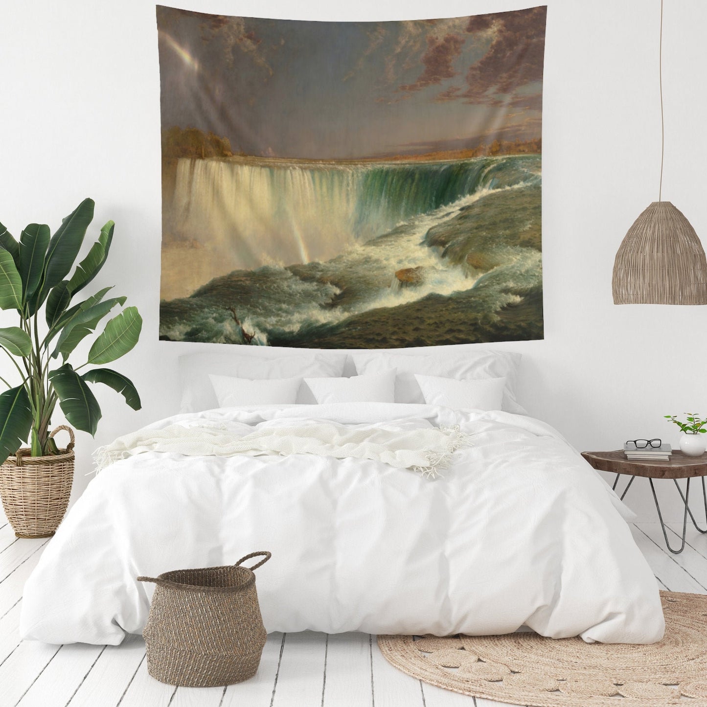 Waterfall Painting Wall Tapestry