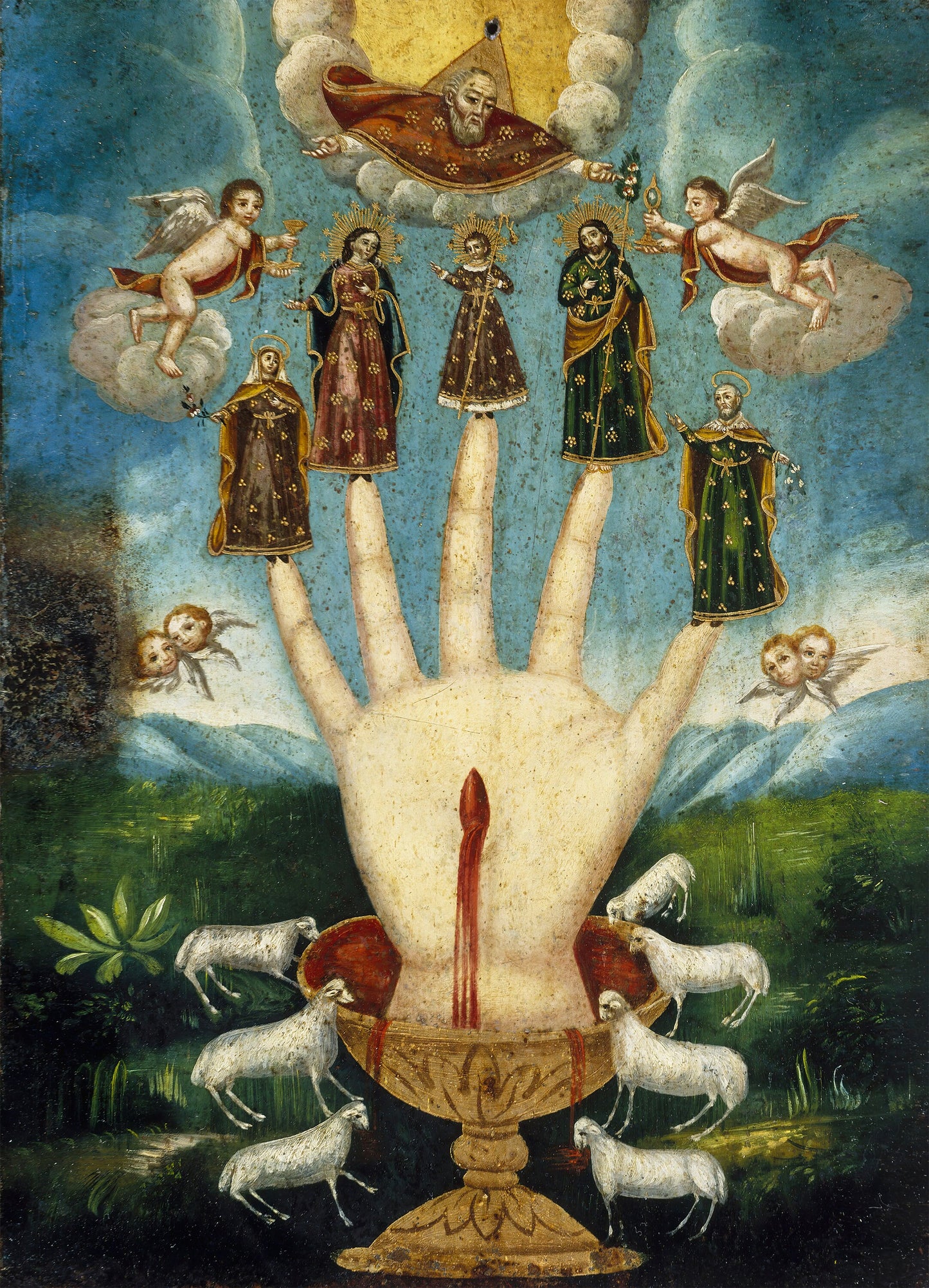 Occult Hand Wall Tapestry