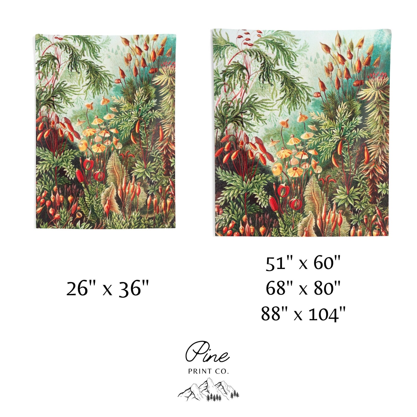 Vintage Botanical Nature Wall Tapestry