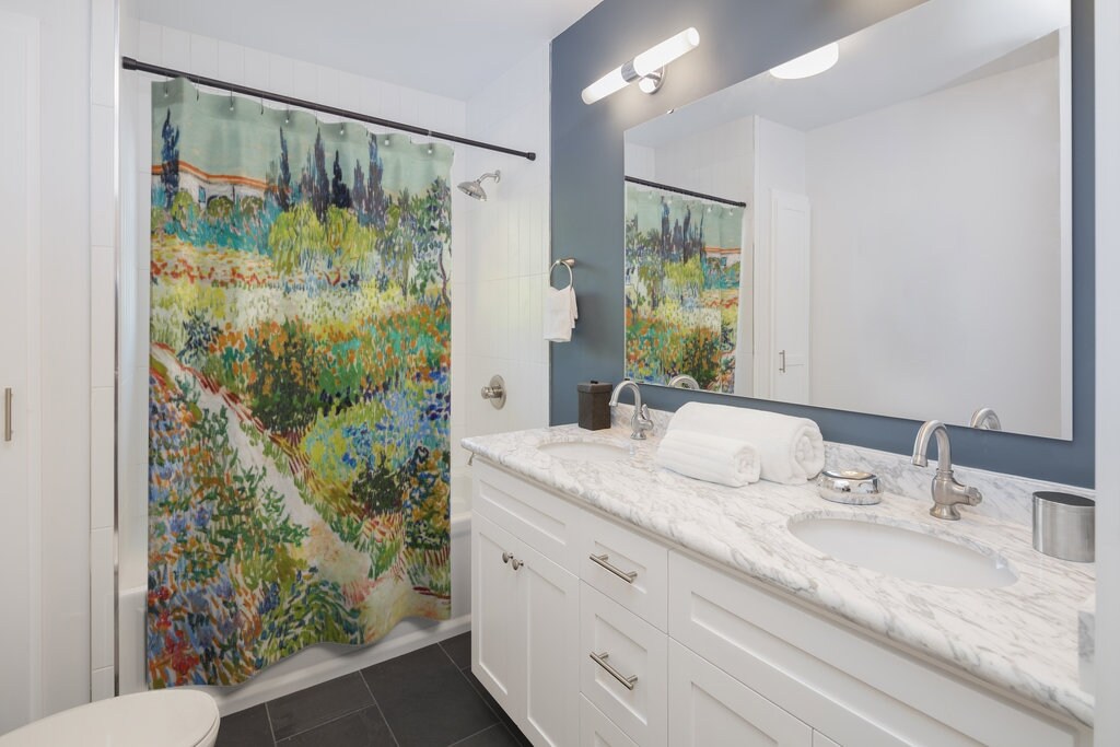 Art Shower Curtain, Van Gogh, Shower Curtain, Van Gogh Painting, Plant Shower Curtain, Garden Painting, Van Gogh Art, Vincent Van Gogh
