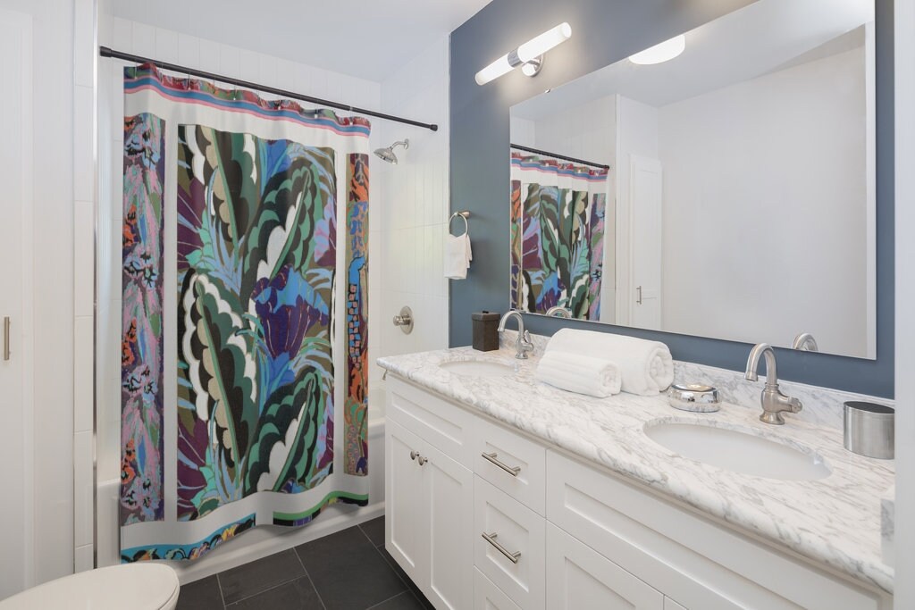Art Deco Shower Curtain, Rainbow Bathroom, Plant Shower Curtain, Plant Curtain, Abstract Bathroom, Colorful Bathroom, Plant Home Decor