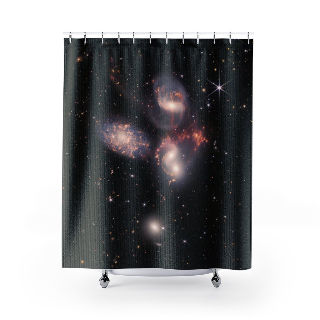 NASA Shower Curtain, Galaxy Photo, Space Decor, Webb Telescope, Space Bathroom, Space Photo, Astronomy Decor, NASA Decor, Astrophotography