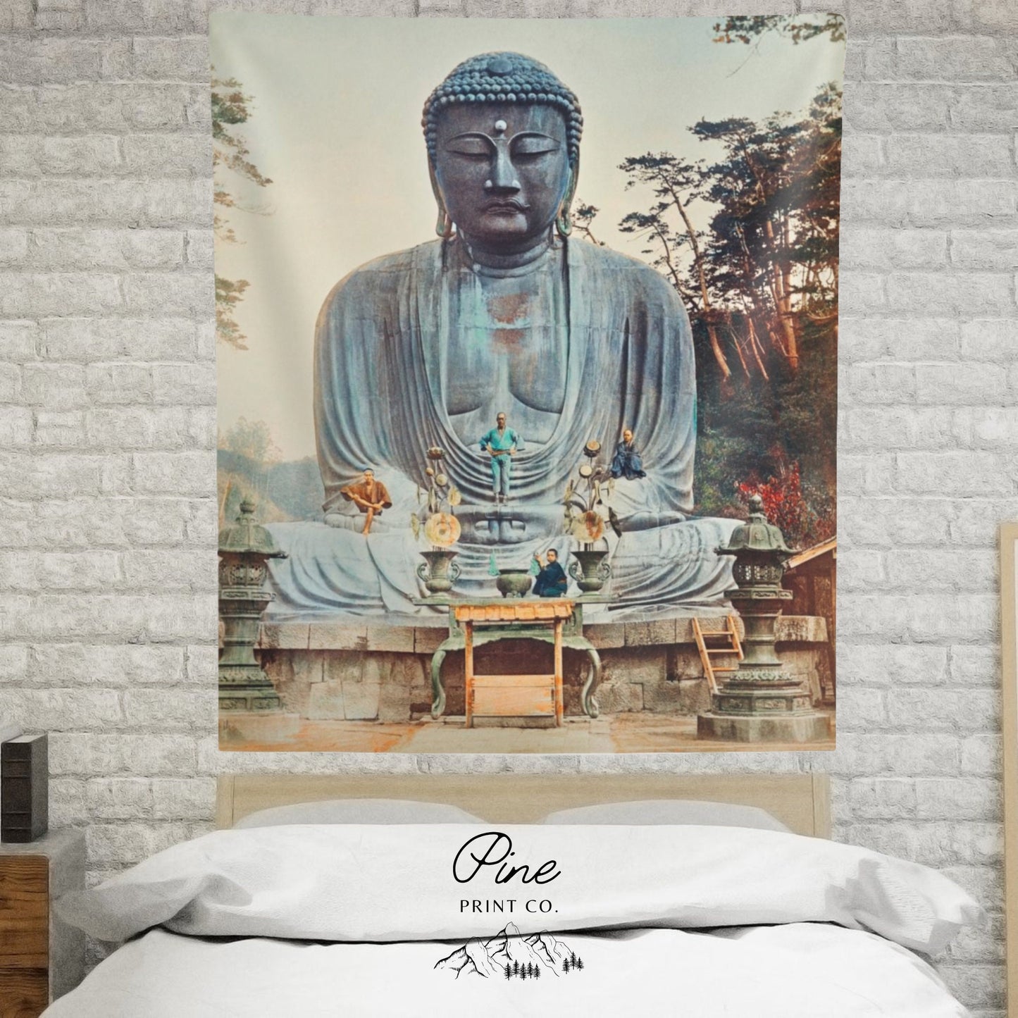 Japanese Buddha Wall Tapestry