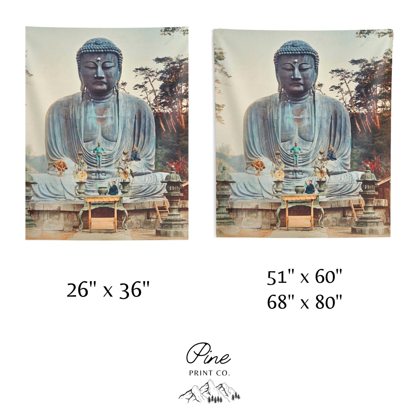 Japanese Buddha Wall Tapestry