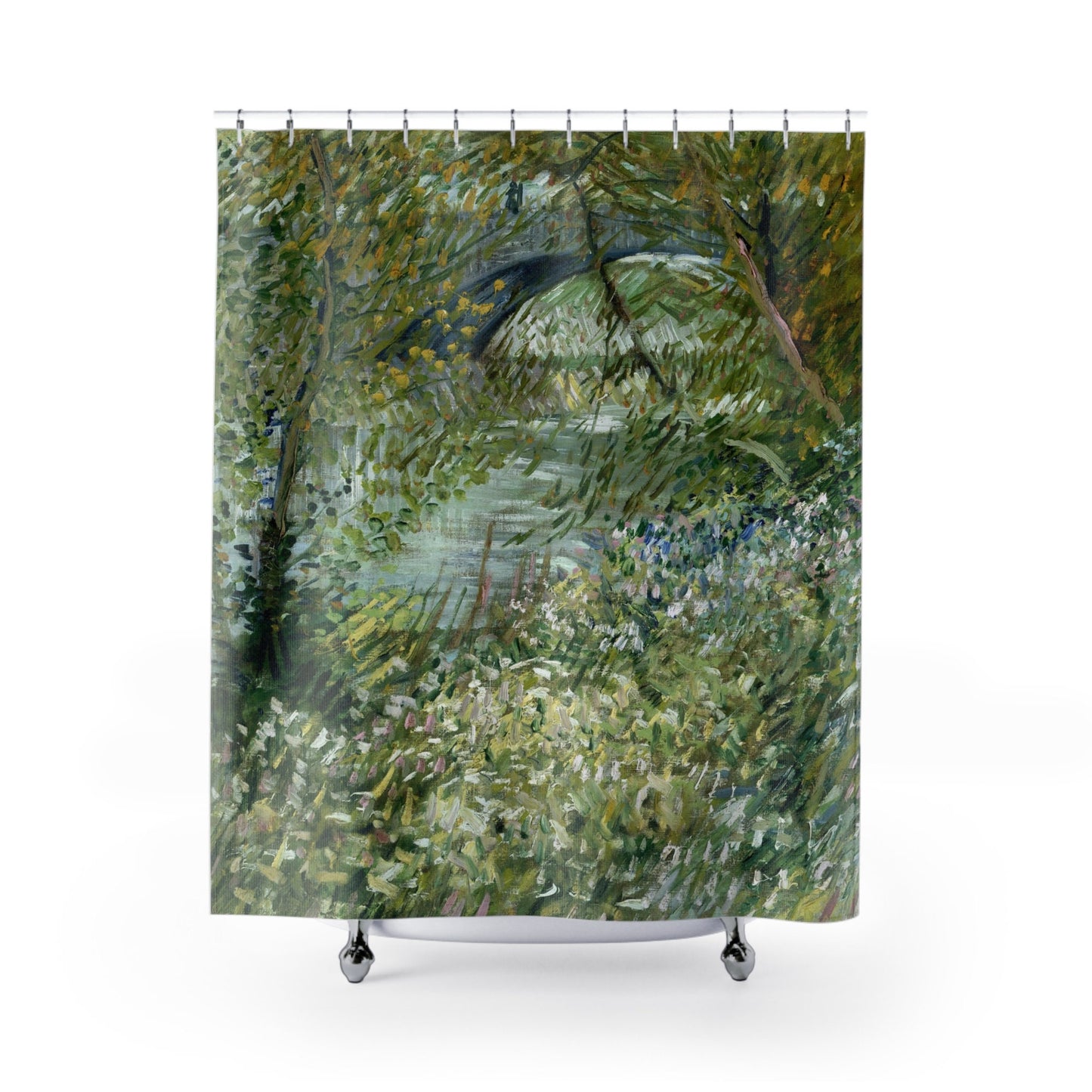 Van Gogh, Tree Shower Curtain, Art Bathroom, Green Shower Curtain, Van Gogh Painting, Vincent Van Gogh, Cypress Trees, Nature Bathroom
