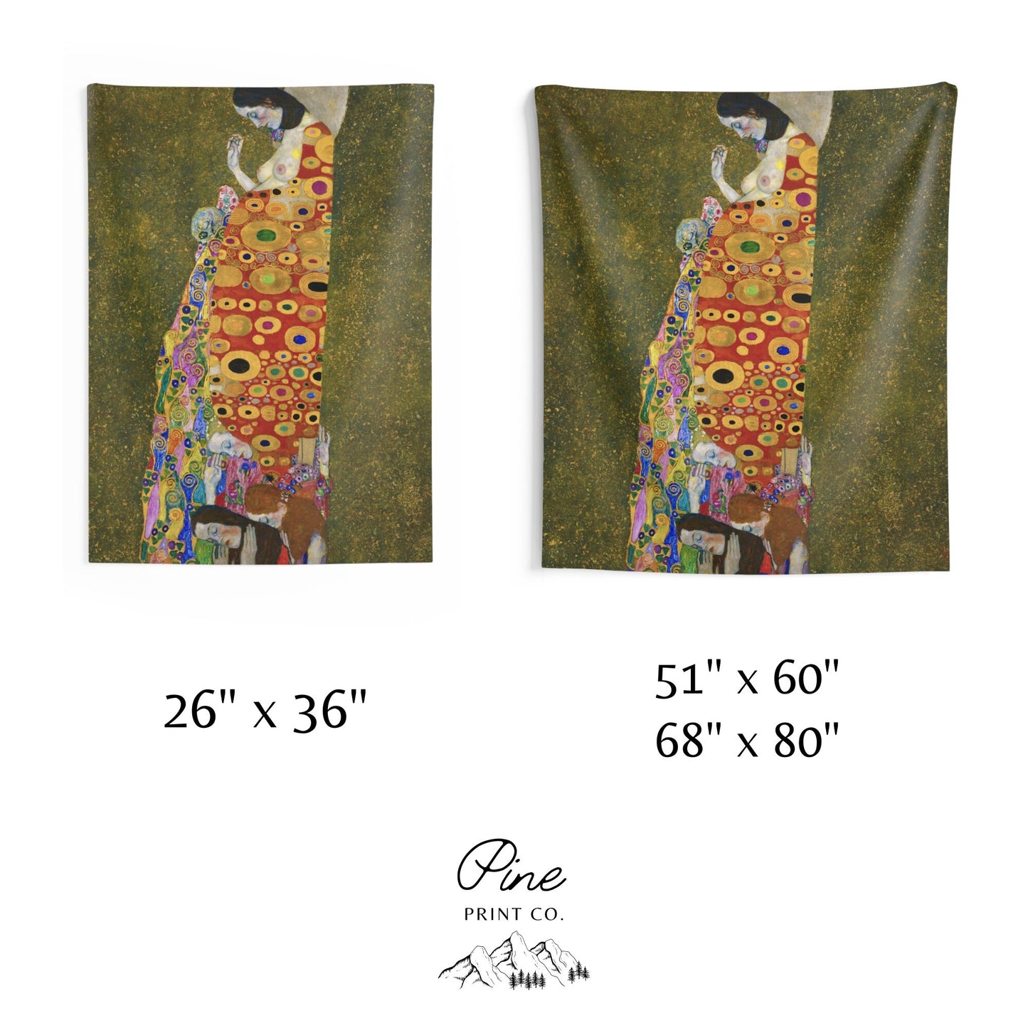 Gustav Klimt Painting Wall Tapestry