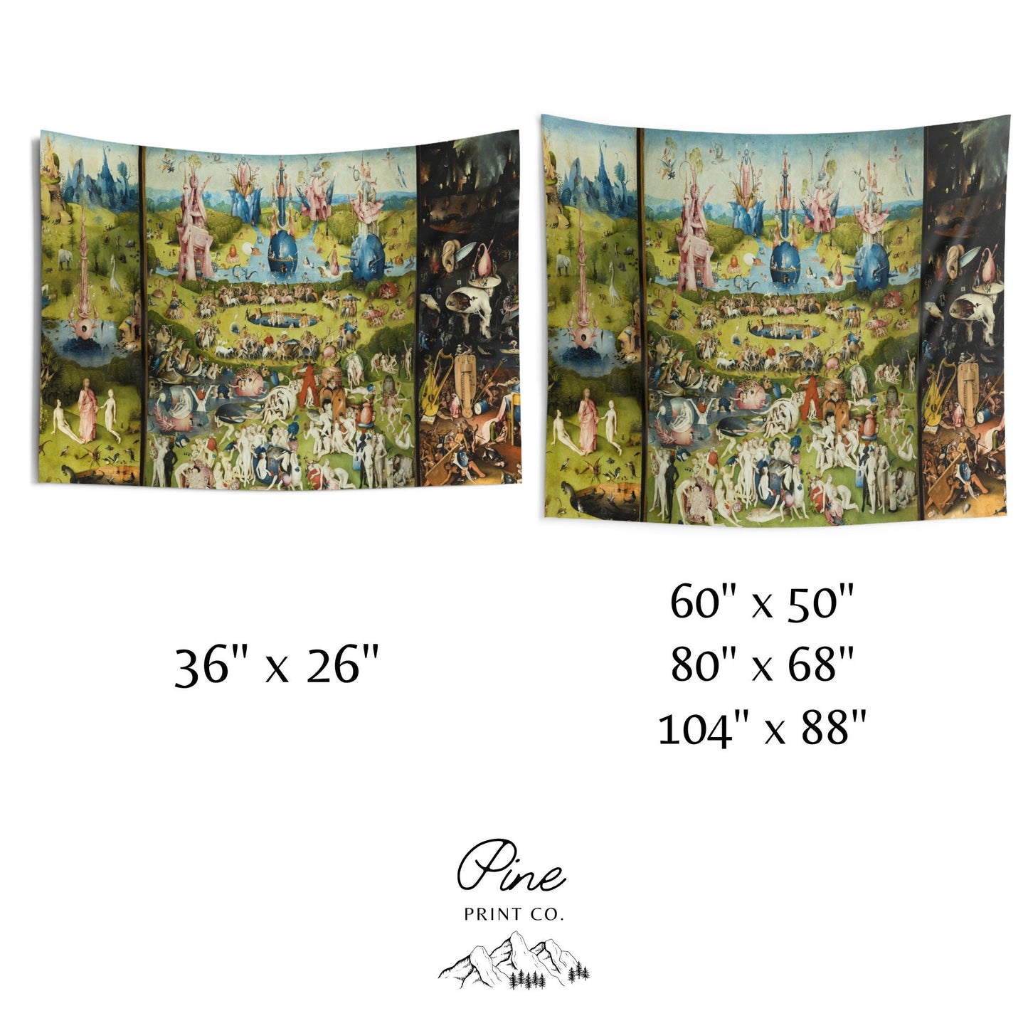 Garden Of Earthly Delights Bosch Painting Wall Tapestry