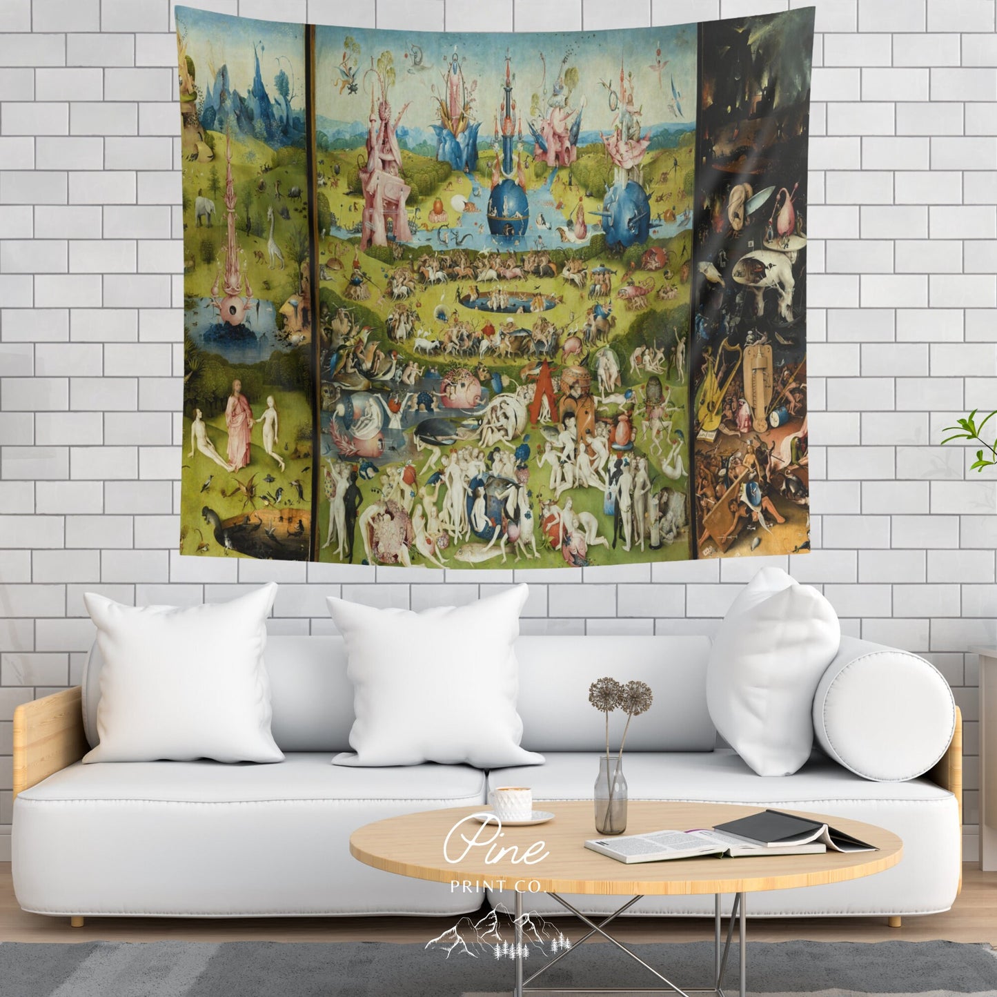Garden Of Earthly Delights Bosch Painting Wall Tapestry