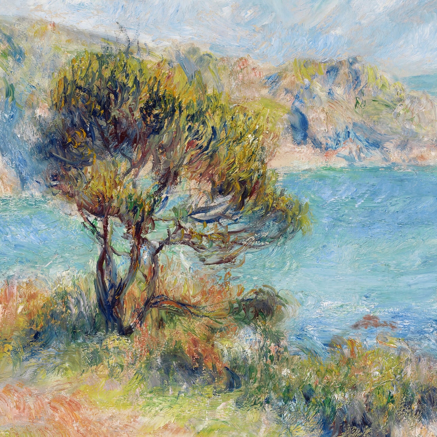 Nature Ocean Painting Wall Tapestry
