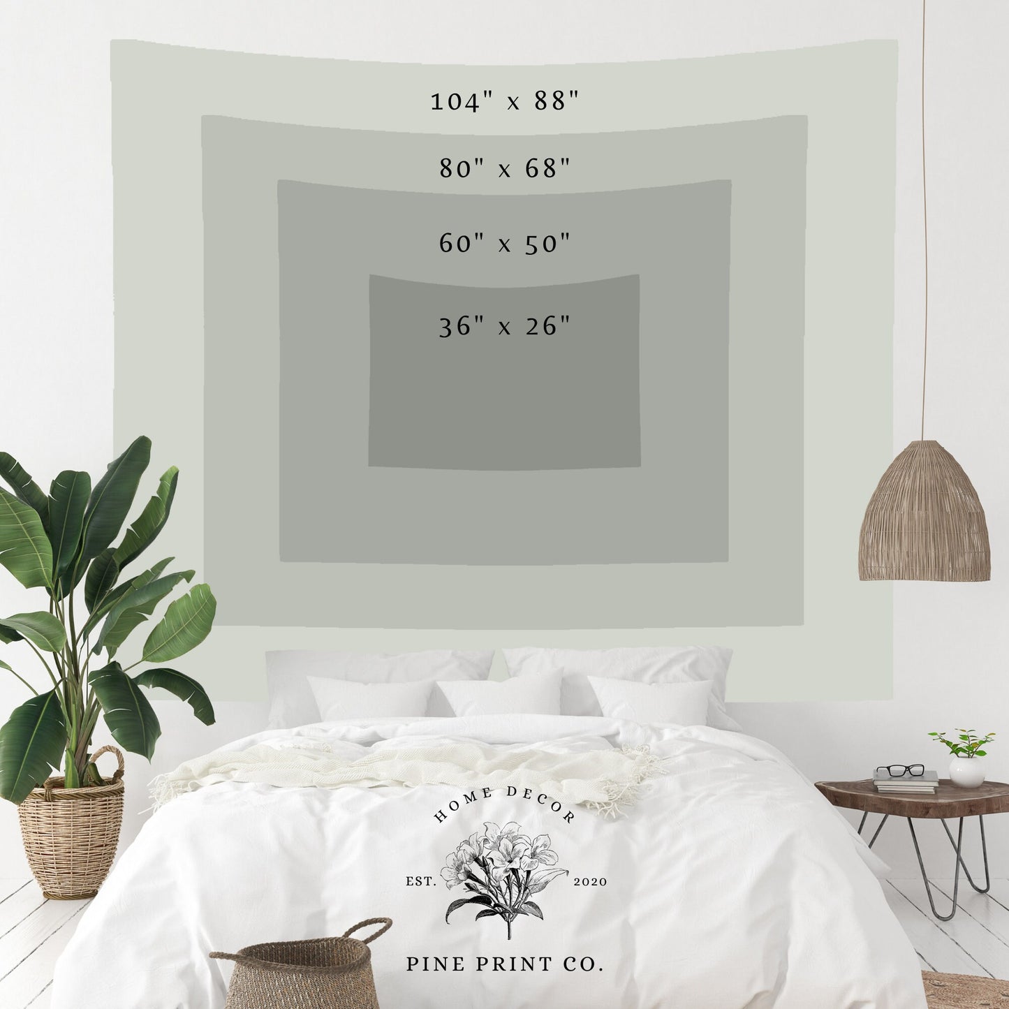Nature Ocean Painting Wall Tapestry