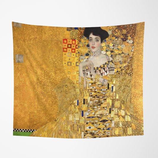a painting of a woman in a yellow dress