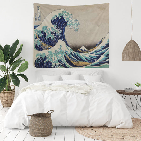 Japanese Great Wave Kanagawa Wall Tapestry