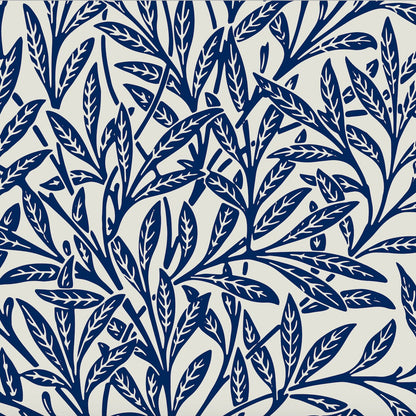 Botanical Shower Curtain, Blue Shower Curtain, Plant Bathroom, Botanical Bathroom, Blue Bathroom Decor, William Morris, Plant Shower