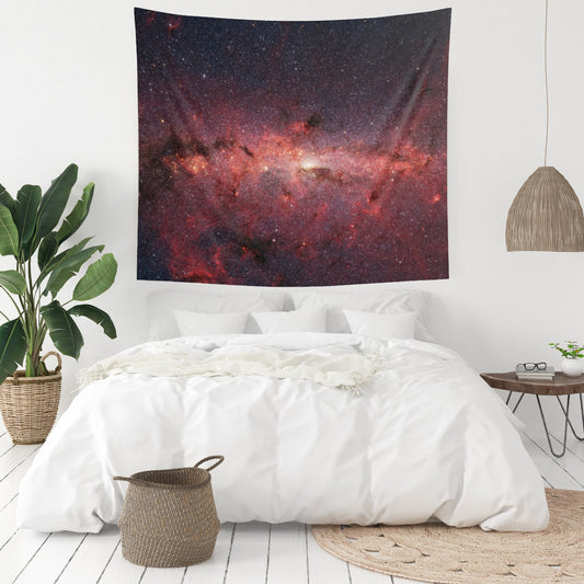Red Galaxy Space Astronomy NASA Photo Wall Tapestry