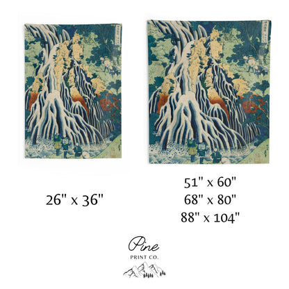 Japanese Waterfall Hokusai Wall Tapestry