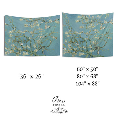 Vincent Van Gogh Floral Painting Almond Blossom Wall Tapestry