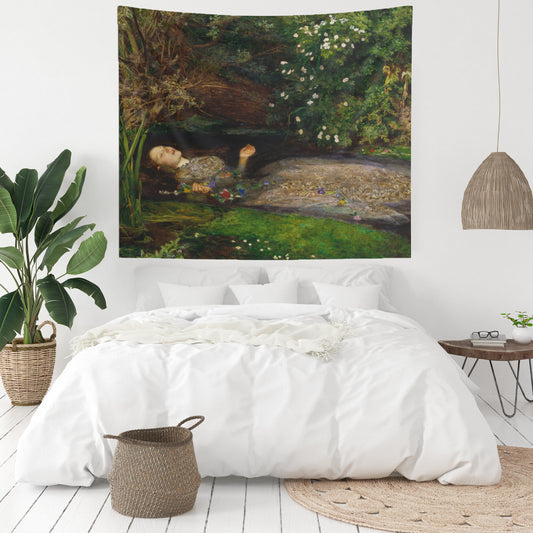 John Everett Millais Ophelia Painting Wall Tapestry