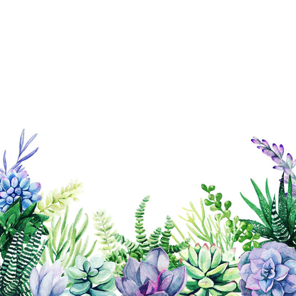 Cactus Shower Curtain, Succulent Shower, Succulent Decor, Purple Shower Curtain, Botanical Bathroom, Plant Shower Curtain, Cactus Bathroom