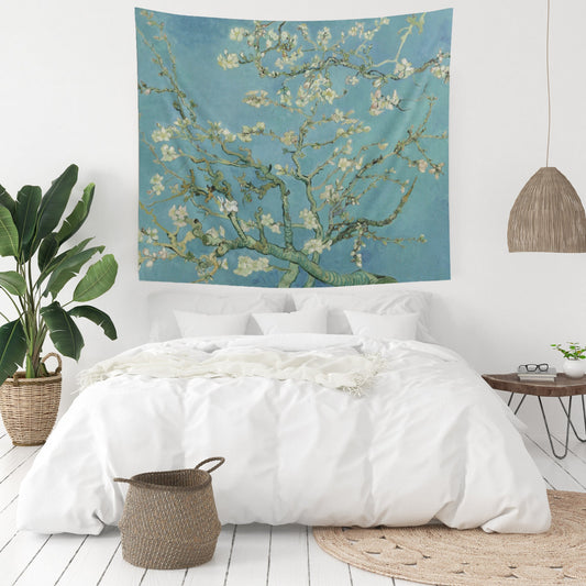 Vincent Van Gogh Floral Painting Almond Blossom Wall Tapestry