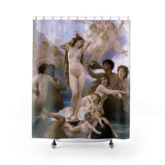 Birth of Venus Shower Curtain, Renaissance Shower Curtain, Renaissance Decor, 1800s Art, Venus Decor, Art Shower Curtain, Venus Painting