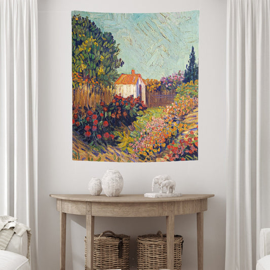 Vincent Van Gogh House Painting Wall Tapestry