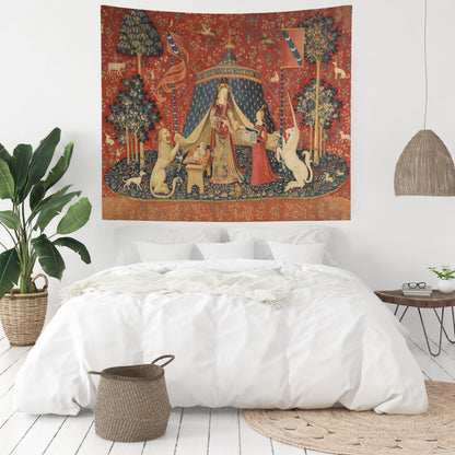 Medieval Unicorn Wall Tapestry