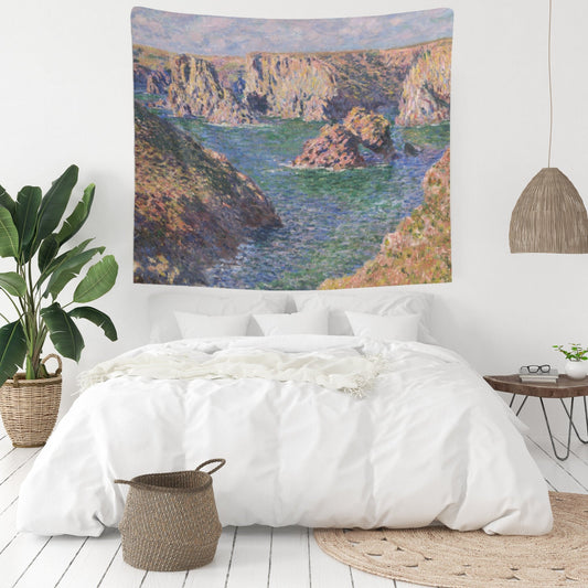 Claude Monet Ocean Painting Wall Tapestry