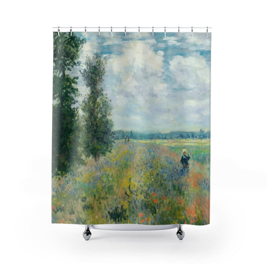 Monet Shower Curtain, Fine Art Curtain, Painting Shower Curtain, Monet Bathroom Decor, Vintage Shower, Art Shower Curtain, Artist Curtain
