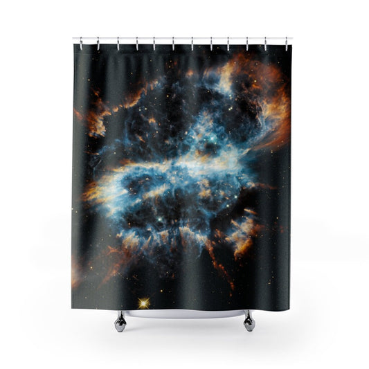 NASA Shower Curtain, Galaxy Shower, Nebula Photo, Black Shower Curtain, NASA Gift, Space Shower, Space Bathroom, Space Decor, Space Nebula