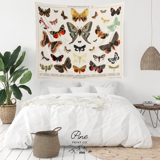 Vintage Butterfly Wall Tapestry
