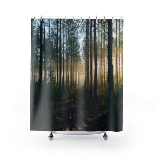 Forest Shower Curtain, Tree Shower Curtain, Tree Bathroom, Cottagecore Decor, Nature Decor, Boho Shower Curtain, Boho Bathroom, Tree Decor