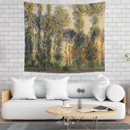Claude Monet Gold Nature Wall Tapestry