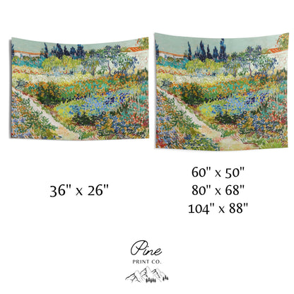 Vincent Van Gogh Landscape Painting Vintage Nature Art Wall Tapestry