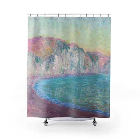 Monet Shower Curtain, Claude Monet, Rainbow Bathroom, Art Shower Curtain, Sunset Painting, Monet Decor, Ocean Decor, Ocean Sunset