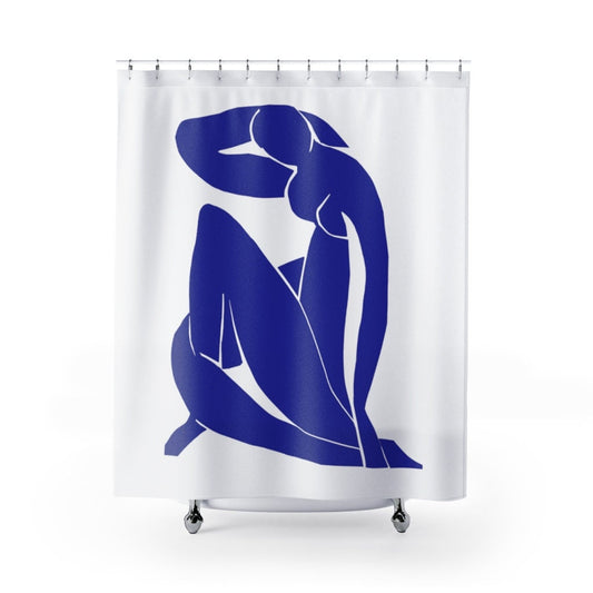 Art Shower Curtain, Blue Shower Curtain, Henri Matisse, Blue Nude, Matisse Art, Fine Art Decor, Cobalt Shower Curtain, Modern Shower Curtain