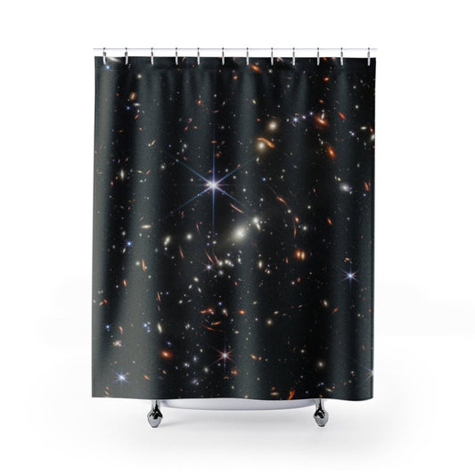 Space Shower Curtain, Black Shower Curtain, Star Shower Curtain, Webb Telescope, NASA Decor, Space Home Decor, NASA Photo, Astrophotography