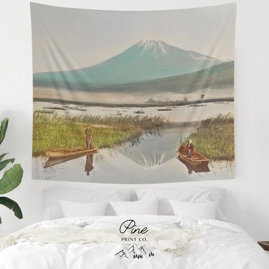 Japanese Mount Fuji Wall Tapestry