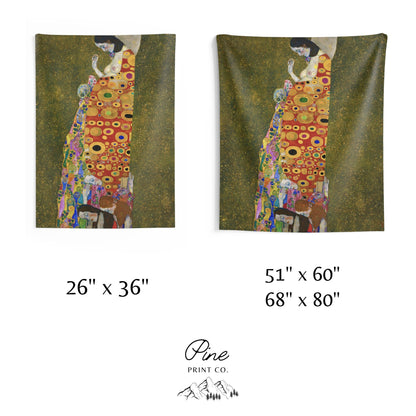 Gustav Klimt Painting Wall Tapestry