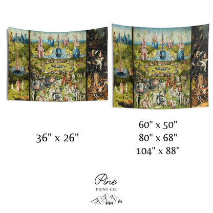 Garden Of Earthly Delights Bosch Painting Wall Tapestry