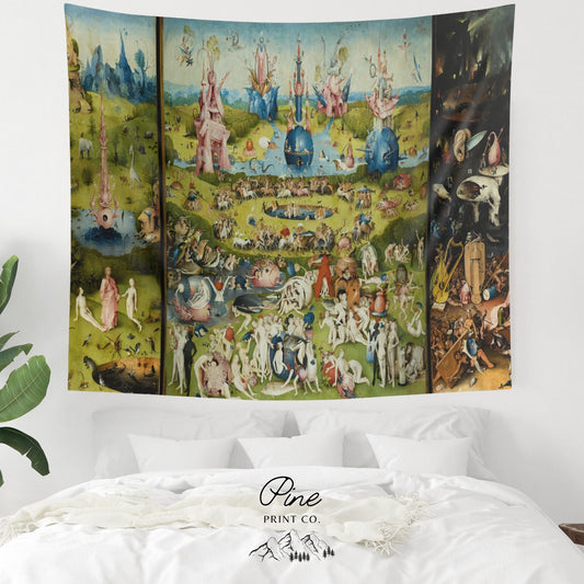Garden Of Earthly Delights Bosch Painting Wall Tapestry