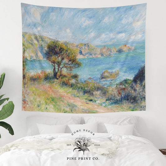 Nature Ocean Painting Wall Tapestry